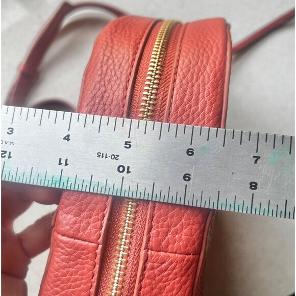 Vince Camuto Red Leather Crossbody Bag With Adjustable Strap - Picture 9 of 16